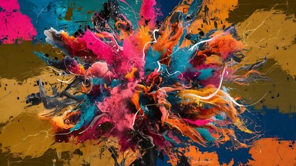 Abstract grunge colorful background