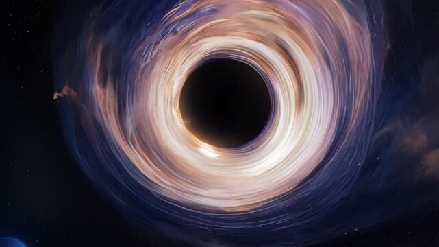 Supermassive black hole is warping the space time continuum and pulling surrounding gas and light into its singularity