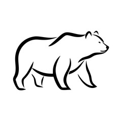 Bear Vector Illustration for SVG, Cricut, and Silhouette - Versatile Logo, Clipart, and T-Shirt Graphics