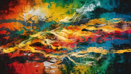 Abstract grunge colorful background