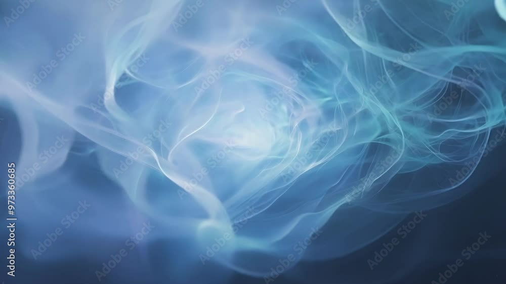 Aufkleber Abstract particles are flowing in cyber space, creating a beautiful and ethereal effect. The particles are swirling and moving in a graceful and mesmerizing way