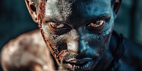 Obraz premium african american zombie