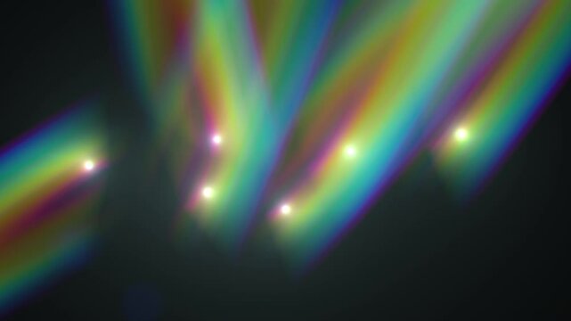 Multi-colored sparkling waves diverging in different directions. Sacred knowledge, esotericism, transcendental state