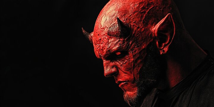 red devil black background 