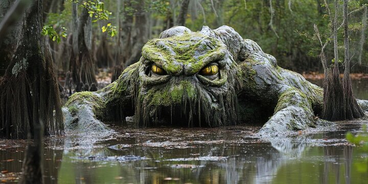  swamp monster - creature lurking in the dank water