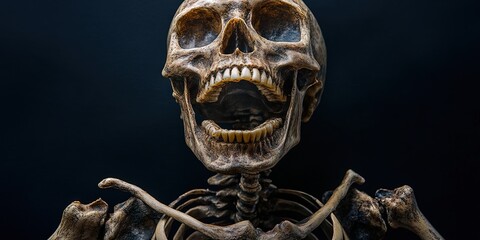 human skeleton - bones in skeletal formation