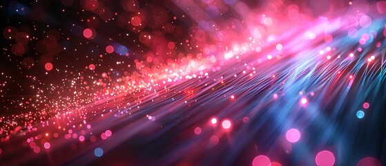 Fototapeta premium Abstract background of fiber technology lights 