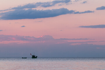 Naklejka premium Fischerboot am Meer