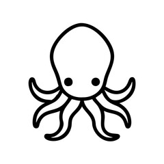 Octopus Silhouette Icon - Transparent Background Clipart Octopus Clipart | Octopus Icon