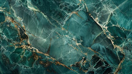 Obraz premium Marble dark texture. Green granite background. Luxury stone pattern. Abstract onyx or agate slab wallpaper. Vintage decorative marble material