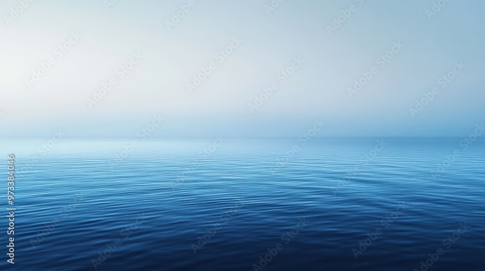 Poster gradient of cool blues transitioning from pale sky to deep navy, with a smooth, tranquil texture tha