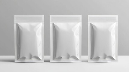 Stand Up Plastic Pouch Mockup