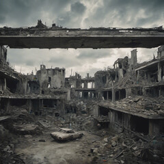 Abstract Abandonned Landscape