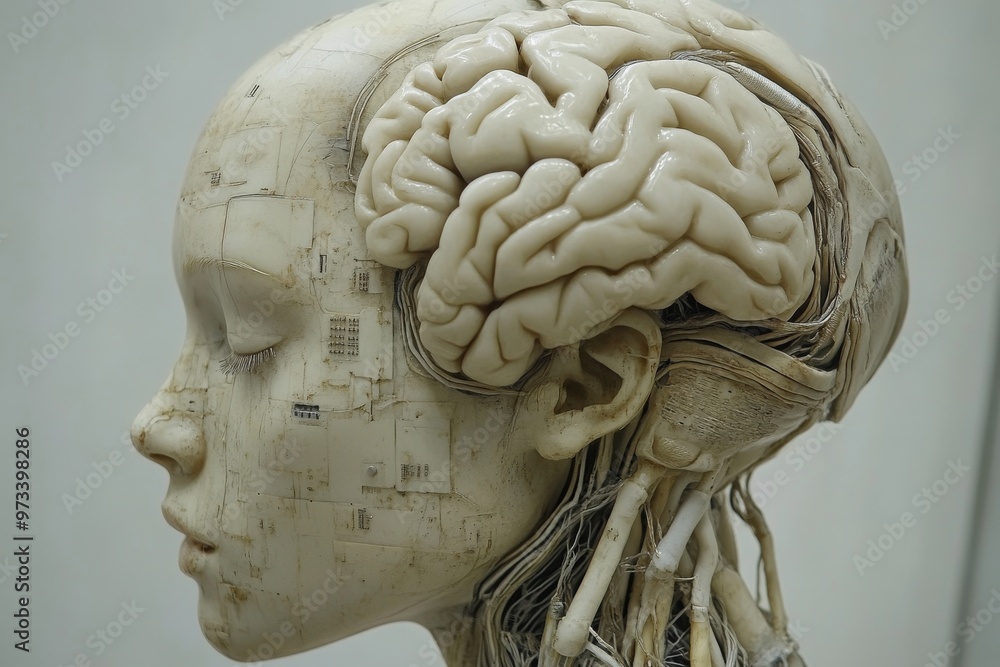 Aufkleber brain mapping robotic autonomy neuroprosthesis ai cognition and sensory augmentation anatomical mode