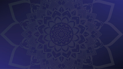 Round mandala on colorfull gradient background. Translucent mesh pattern in the form of a mandala. Mandala with floral patterns. Pastel Yoga template. Gradient background with round mandala.