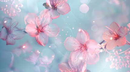 Soft and abstract floral background for holiday brand design
