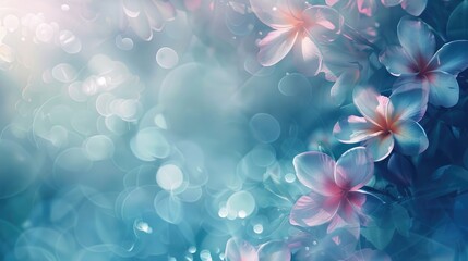 Soft and blurry style background with flowers