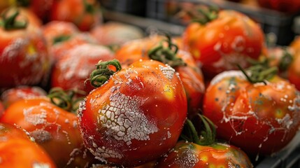 Spoiled Tomatoes with Mold