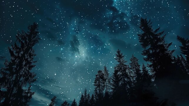 Stunning night sky patterns