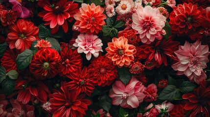 Stunning red and pink flowers