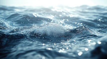 Rippling water surface with gentle waves