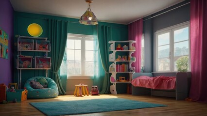 A cozy and inviting play tent with fairy lights and soft pillows for a magical retreat