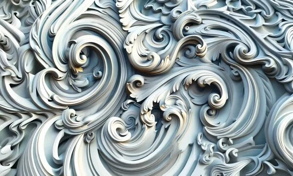 Delicate swirls and ornamental details, Video