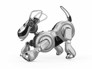 cyber dog cartoon is landing