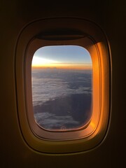 view from airplane window