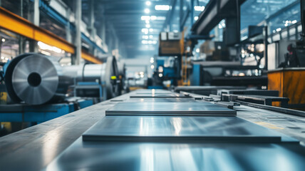 ステンレス鋼板工場の精密加工