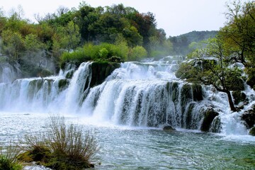 Fototapeta premium Waterfall in Croatia