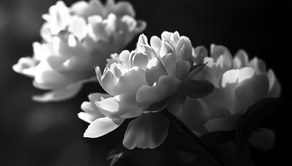 Fototapeta premium Monochrome Peonies