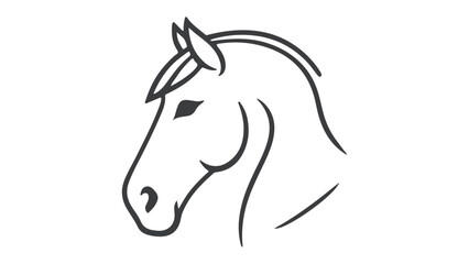 chess horse head illustration in vector