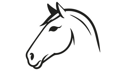 horse head vector illustration