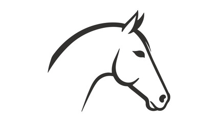 horse illustration sign