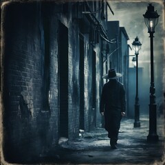 Gloomy vintage texture ideal for retro backgrounds. In dark colors