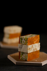 Traditional Egyptian dessert made and sold each year to celebrate the birth of Muhammed the prophet. 