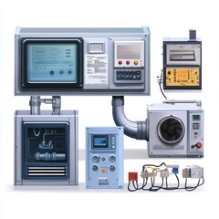 Obraz premium A set of condition monitoring devices. Generative AI