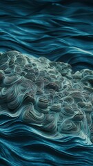 Obraz premium Abstract blue background macro close up