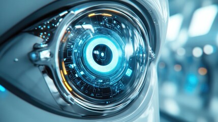 Visual representation of advanced contact lenses showcasing smart technology features