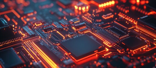 Obraz premium Electronic circuit board design