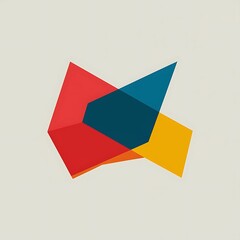 Minimal multicolored polygonal background