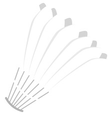 Shuttlecock badminton ball vector illustration. Sport ball vector