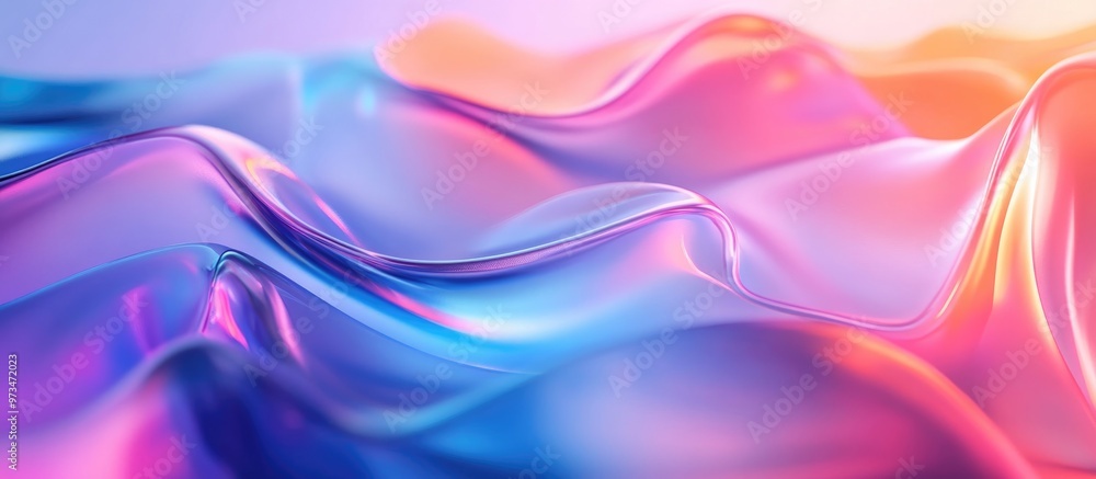 Poster bright and colorful abstract background design with fluid shapes and gradients perfect for modern di