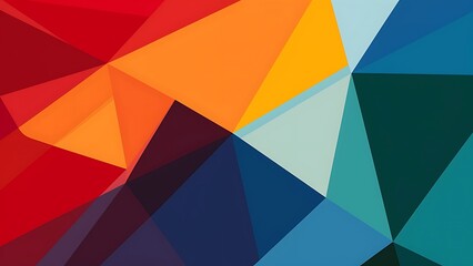 Minimal multicolored polygonal background
