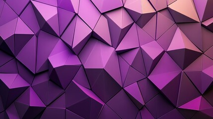 Obraz premium Abstract gradient background featuring shades of purple and brown with three dimensional triangles ideal for contemporary wallpaper designs