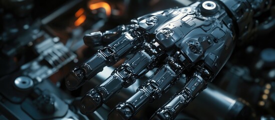 Robotic hands designed for industrial vehicle mechanisms emphasizing components of automatic transmission engines for enhanced functionality