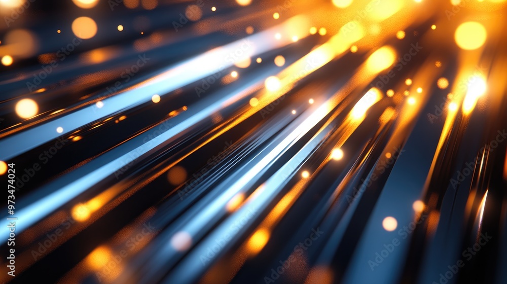 Aufkleber abstract background with blurred lines and illuminated light effects