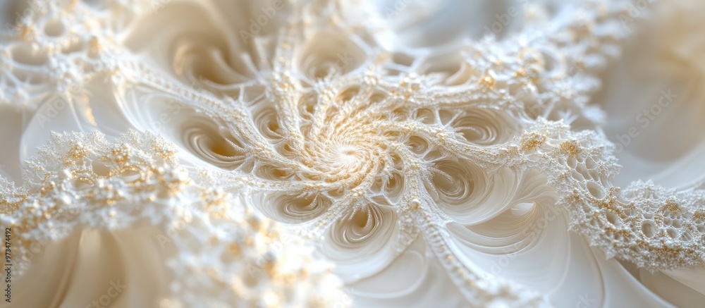 Poster elegant fractal design element