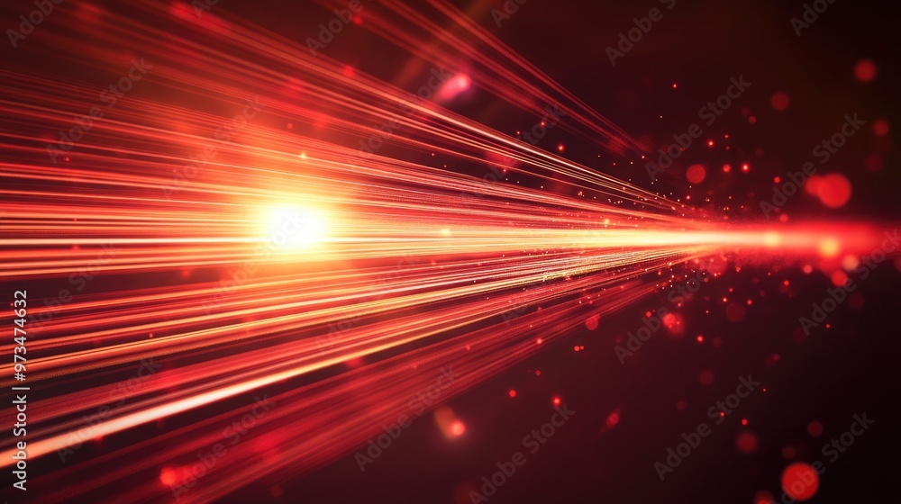 Poster red horizontal lens flare pack featuring laser beams and light rays captivating glowing streaks crea